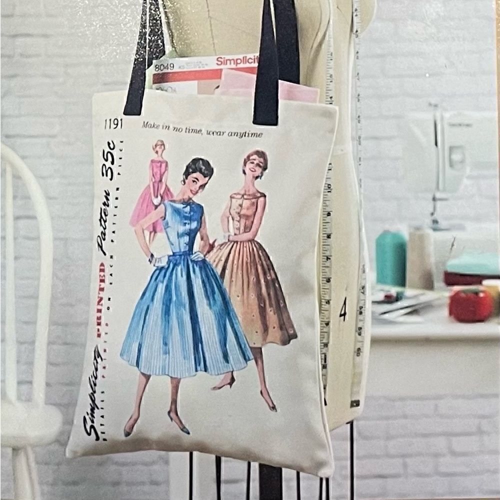 Simplicity Vintage Inspired Tote - Picture 2 of 4